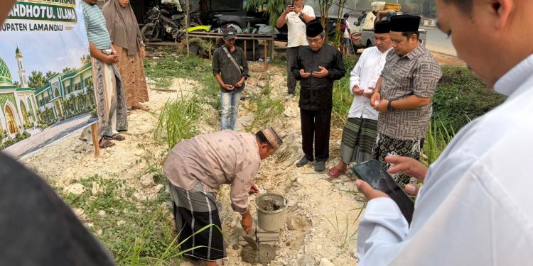 Peletakan Batu Pertama Pembangunan Fasilitas PCNU Lamandau